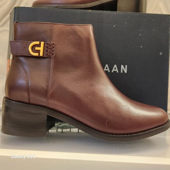 Cole Haan "Holis" Buckle Booties. Bloodstone. NIB. Size 7 - Picture 1 of 14